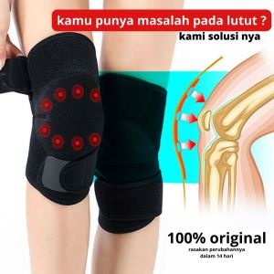 Knee Pads Magnetic Support Sabuk Alat Deker Terapi Pemanas