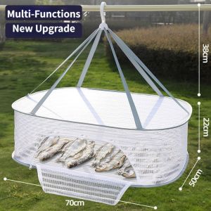 Dried Fish Anti-fly Nets Drying Baskets on Home Balconies Hanging Food Drying Basket Rack Dry Goods Net for Drying Things Vegetable Drying Tools