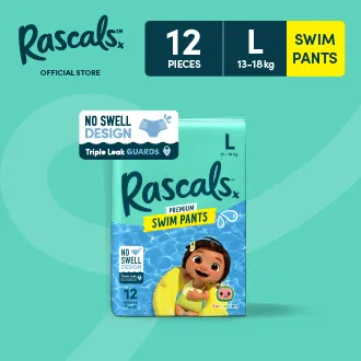 Rascals Cocomelon Swim Pants Size L 12Pcs