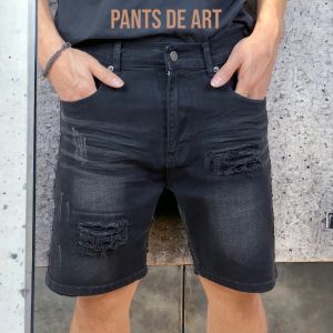 " MEN DENIM SHORT " กางเกงยีนส์ขาสั้นผู้ชาย ผ้ายืด ฟอกเฟดผ้านิ่ม ใ่ส่สบาย ไม่ร้อน (เป้าซิป) SIZE 28-52