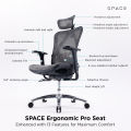 SPACE Ergonomic Chair - 4 Years Official Warranty*. 