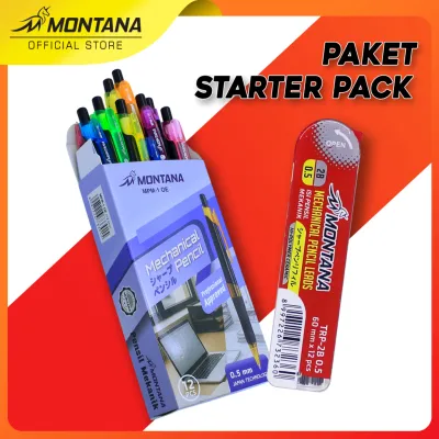 MONTANA Set Bundling Mechanical Pencil MPM-1 OE Retail 1Pcs With Refill TRP-2B/0.5mm 1 Tube copy