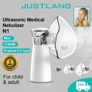 Alat Terapi Bantu Pernapasan Napas Alat Uap Asma Pernafasan Nafas Handheld Inhaler Nebulizer Atomizer Portable JUSTLANG N1