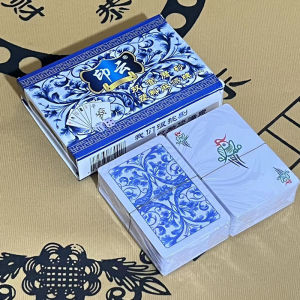 Portable Plastic Mini Wide Paper Cards Poker Tiles Mahjong Tiles Waterproof