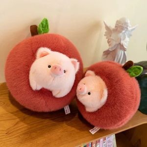 Gấu Bông Heo Trong Táo 2in1 Siêu Đáng Yêu Cute Mềm Mại Cao Cấp Lông Nhung Xù Mịn Thú Bông Heo Táo - Đồ Chơi - Toy