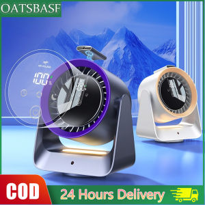 OATSBASF 7200mAh Portable Desktop Fan Auto Shake Head Cooling Fan with Digital Display&Remote Control