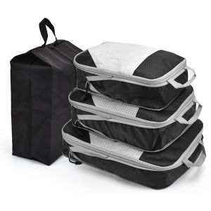 Four-piece Set of Travel Compression Storage Bag Suitcase Organizer Waterproof Clothing Storage Bag To Save Space