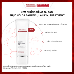 Kem Chống Nắng Bảo Vệ Tái Tạo Da Cell Fusion C Expert Rejuve Sunscreen 100 SPF50+/ PA++++ (50ml)
