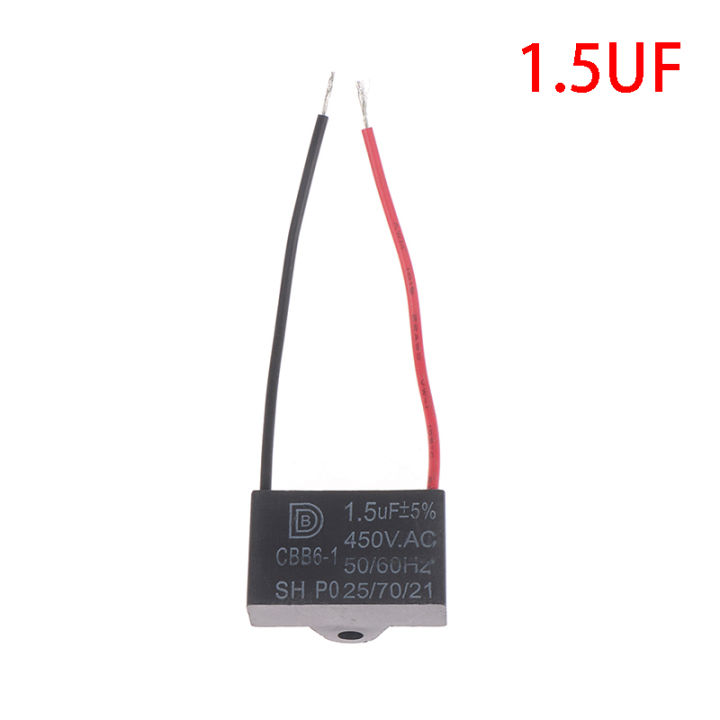 CBB61 450V 1uF12uF Terminal Ceiling Fan Motor Running Rectangle Start