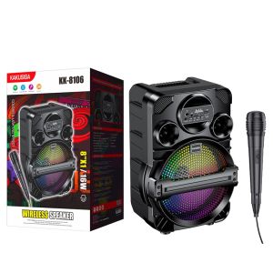 สำหรับ ลำโพงบลูทูธ ซับวูฟเฟอร์ ไฟ LED (แถมฟรี ไมโครโฟน ) เบสหนัก ลำโพง 043