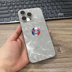 Miếng dán mặt lưng 3D vân kim cương IP 15 Pro Max / 15 Pro / 15 Plus / 15