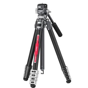 Ulanzi TT09 VideoGo Arca / Claw / F38 Carbon Fiber Travel Tripod Stick 360 Ballhead Quick Release for DSLR Camera