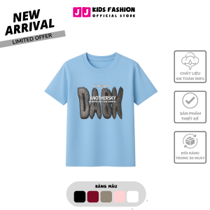 Áo Thun Ngắn Tay Mùa Hè Cho Bé Trai Bé Gái In Hình Năng Động Cổ Tròn | JJ Kids Fashion