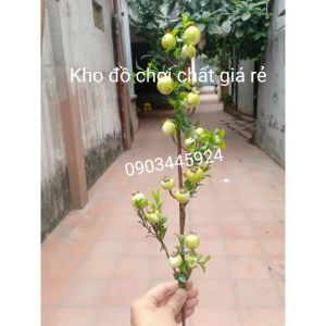 Cành lựu giả mini cao 75cm Trang trí Decor- Cành lựu giả