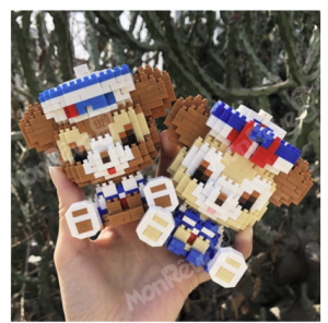 Boo&BubOS Mini Building Blocks | Disney Mickey Mouse Mini Building Blocks | Cartoon Character Doll Toy | Mini Doll Model Puzzle Assembling Grip Toy