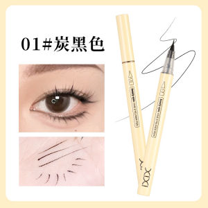 Xixi Eyeliner Pencil Smooth Fine Tip Waterproof Smudge Proof Dual Use Lying Silkworm Daily Student New