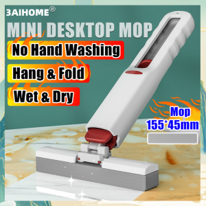 【Free Shipping】 Glass cleaner squeeze mop small size portable multi-purpose mini mop water mop. For cleaning glass tables COD