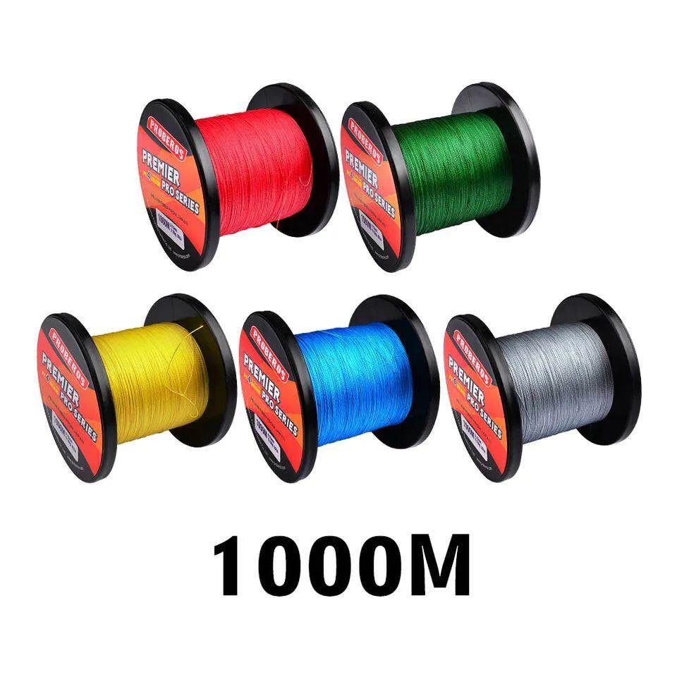 Casting Braided Line 300M 500M 1000M Multifilament Pe Fishing Line Super  Strong 4 Strands Braided Fishing