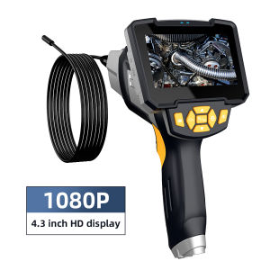 NOYAFA 1080P HD Portable Industrial Endoscope with 8mm Dual Lens 4.3" Screen Pipe Inspection Endoscope IP67 Waterproof Endoscope