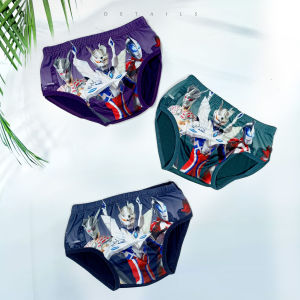 OFFER 3pcs Cotton Kids Underwear Cartoon Teenager Boys Boxer Briefs Children