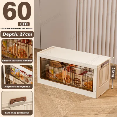 2/3/4/5 Layers Foldable Storage Box Cabinet With Wheel Large Capacity Multipurpose Stackable Organizer Almari Baju 衣服收纳柜