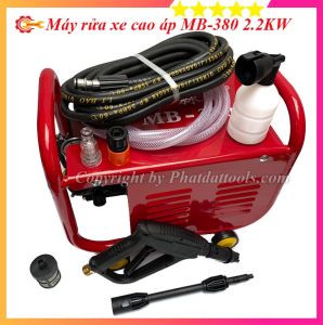 Máy Rửa Xe Cao Áp MB-380 (2200W) - Chuyên Dụng Xịt Rửa Oto Xe Máy Sân Vườn Tưới Cây - Đầy Đủ Phụ Kiện - Thợ Săn Máy Ngon