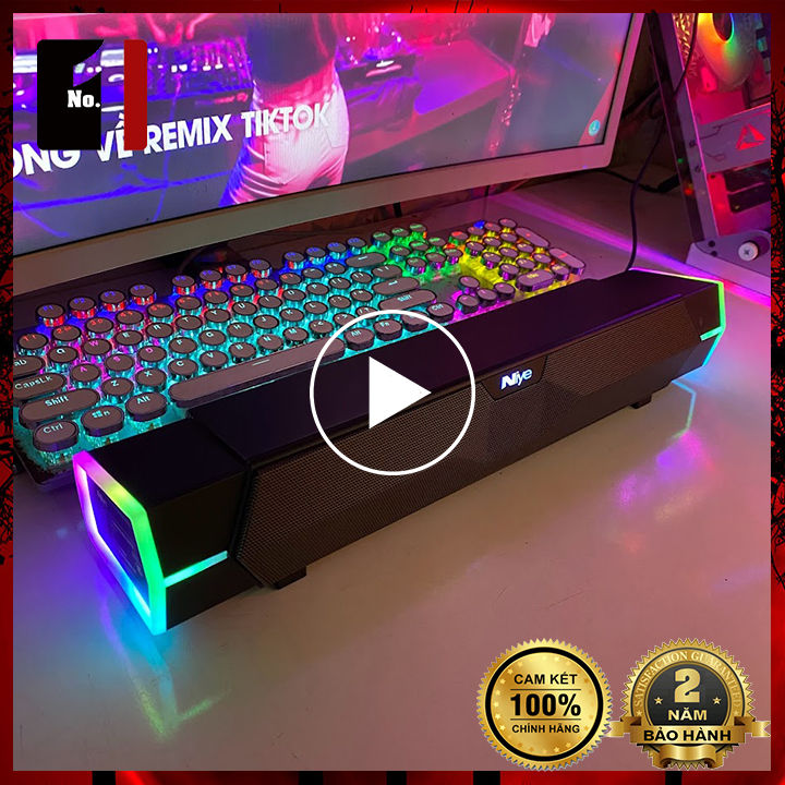 Loa Thanh Máy Tính Soundbar Bluetooth Để Bàn Niye V18 Led Rgb Loa ...