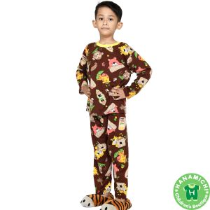 Kiminori DEO.PP Setelan Baju Tidur Anak Lengan Panjang