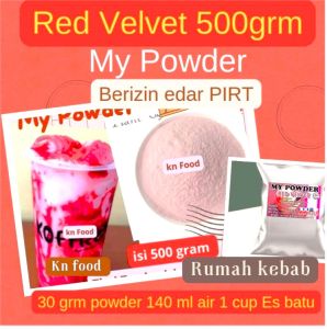 Bubuk Minuman Red Velvet  500gr || Red Velvet Powder - 500 gram