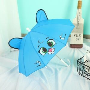 Kids Umbrella Cartoon Auto Open Large Canopy Lightweight School Travel Wind Resistant Sunshade