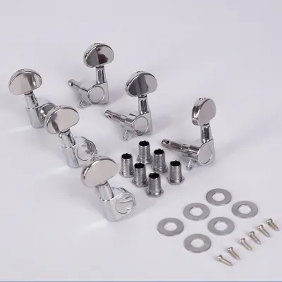 BHQ ลูกบิดกีต้าร์ ลูกบิดกีต้าร์โปร่ง ครบชุด 6 ชิ้น น๊อต แหวนรองพร้อมติดตั้ง machine heads guitar