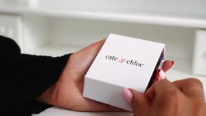 Cate & Chloe Bianca 18K Gold-Plated Hoop Earrings Elegant Jewelry for Women with Round Cut Simulated Diamond Crystals 25mm Silver Hoops Holiday Gift for Her on Christmas Birthday and Anniversary