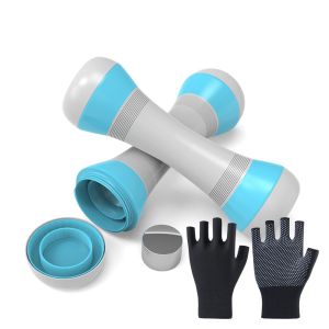 DSFSI Non-slip Dumbbell Set with 1 Pair Gloves 4KG Arm Muscle Exercise Dumbbell Portable Adjustable Weight Household Dumbbells for Arm Training Yoga and Fitness