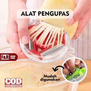 Pisau Pengupas Buah & Sayur 3 in 1: Alat Kupas Kentang Stainless