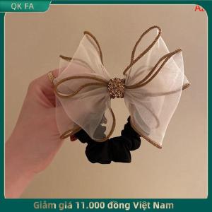 QK FA ✨ Lưới nơ tóc Vòng lưới màu đỏ 2022 mới tất cả các trận đấu đơn giản Tính khí Ins bóng đầu Czech khoan đầu dây