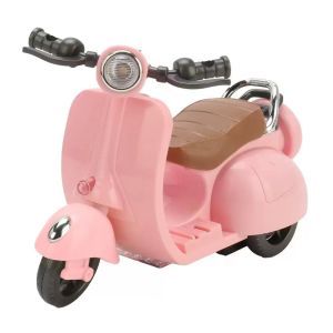 RUSSELLERT Electric Motor Mini Electric Motorcycle Mini Size Dazzling Design Spin Toy Motor Mini Retro Style Cotton Doll Pet Toys Childrens Toy