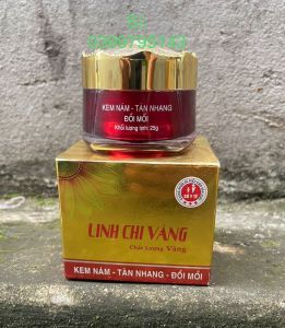 Kem Nám  Tàn Nhang Đồi Mồi Trắng Da Linh Chi Vàng Vip 25g