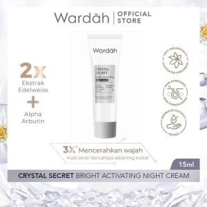 WARDAH Crystal Secret Series Brightening Facial Wash Micellar Water Essence Toner Serum Skincare Menyamarkan Flek Hitam Hiperpigmentasi