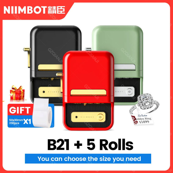 Niimbot B21 Thermal Label Printer Mini Portable Barcode Label Printer 