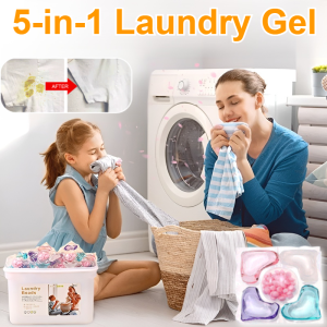 Laundry Detergent Beads Power Clean Laundry Capsules Anti-Bacterial And Removes Dust Mite Long-Lasting Fragrance Washing Liquid