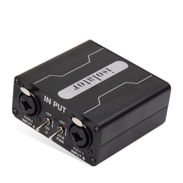 Audio Isolator Ground Loop Noise Isolator XLR Mixer Audio Isolator ...
