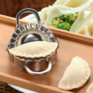 Mi.more Cetakan Pastel Pangsit 7.5cm/8.5cm/9.5cm Dumpling Stainless Alat Bulat Silver Dimsum Dumpling Mold