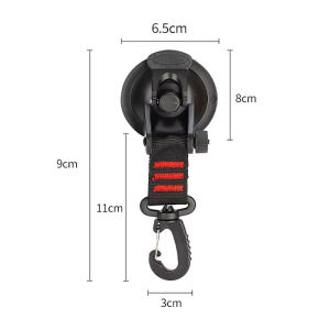 Gantungan Suction Suction Cup Campervan Tenda Mobil Suction Cup Buckle Mobil Cangkir Hisap Luar Ruangan Portabel Tali Awning Flysheet Anchor Hook