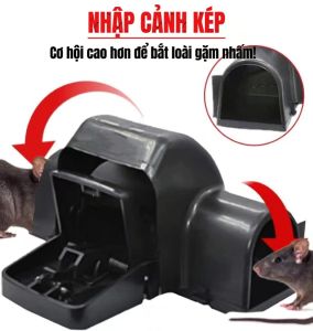 ⭐⭐ Bẫy chuột bốn cửa ⭐⭐【Đưa mồi】Bẫy chuột liên tục hai cửa nhạy cảm dành cho hộ gia đình