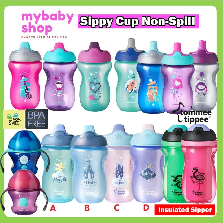 Tommee Tippee Sippy Cup Non-Spill BPA-Free 9+ Month 9oz Baby Bottle ...