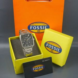 Paket Box Exclusive + Paperbag + Kartu / Jam Tangan FOS Persegi VA-851OA / Jam Tangan Fashion Wanita Tali Rantai Diameter 36 cm
