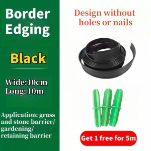 10cm 15cm Height Garden Grass Edging Fence Belt Border Garden Root Barrier Lawn Greening Belt Plastic Garden Fence 草坪隔根带