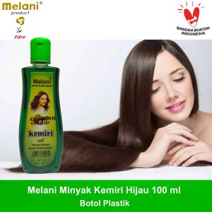 Melani Minyak Kemiri Hijau Botol Plastik 100 ml Wangi & Menyuburkan Rambut