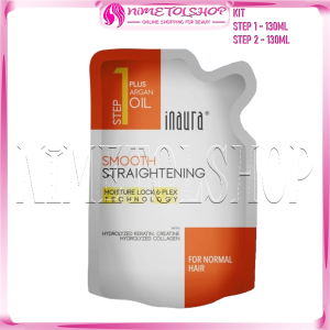 INAURA Straightening 1000ml STEP 1 Keratin Obat Rebonding Rambut Pelurus Premium Smart Smooth Sooth