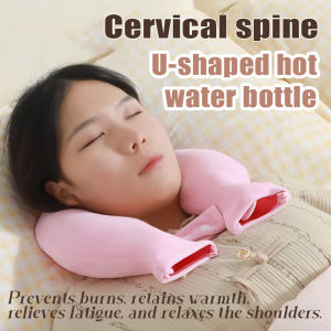Hot Compress Neck u-Shaped Hot Water Bottle Filling Water Filling Hot Water Bag Explosion-Proof Thickened